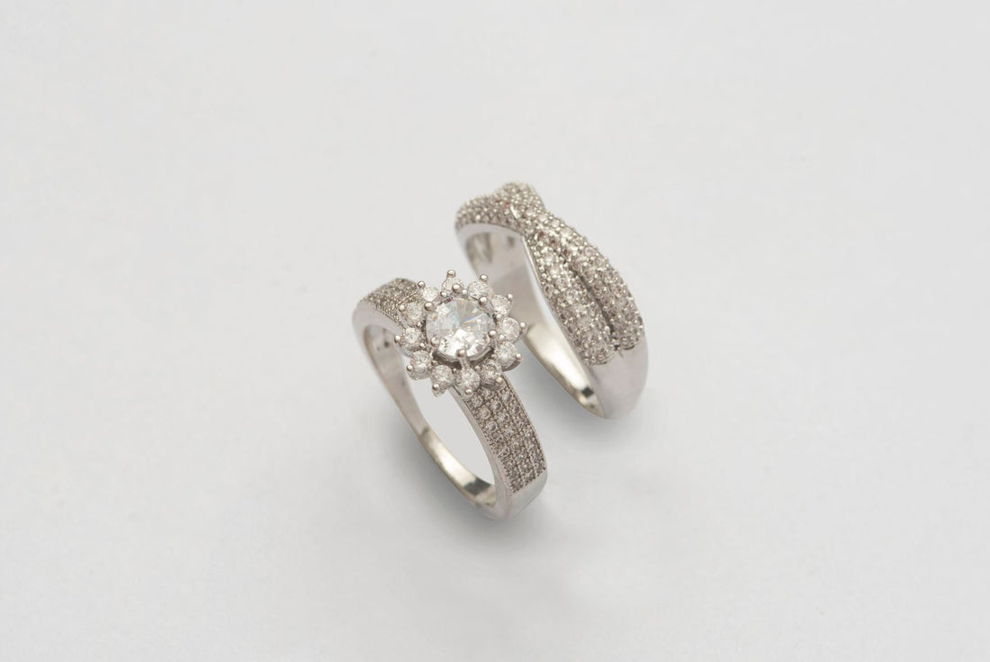 Picture of SET OF RING ZZ-R-06 AAA CUBIC ZIRCONIA - Chenone Official - Online Shopping