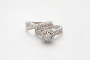 Picture of SET OF RING ZZ-R-06 AAA CUBIC ZIRCONIA - Chenone Official - Online Shopping