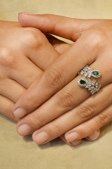 RING AAA CUBIC ZIRCONIA ZZ-R-123 ADJUSTABLE