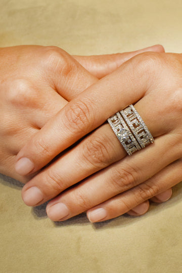 RING AAA CUBIC ZIRCONIA ZZ-R-121 ADJUSTABLE