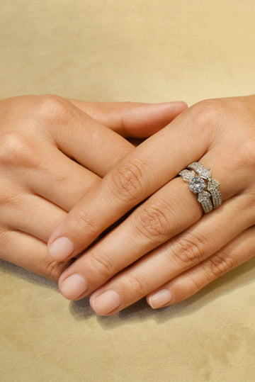 RING AAA CUBIC ZIRCONIA ZZ-R-124 ADJUSTABLE