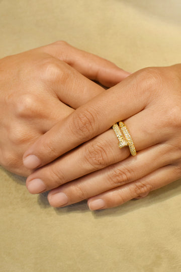 RING AAA CUBIC ZIRCONIA ZZ-R-119 ADJUSTABLE