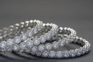 Picture of SET OF 2 BANGLES ZZ-B-11 AAA CUBIC ZIRCONIA - Chenone Official - Online Shopping