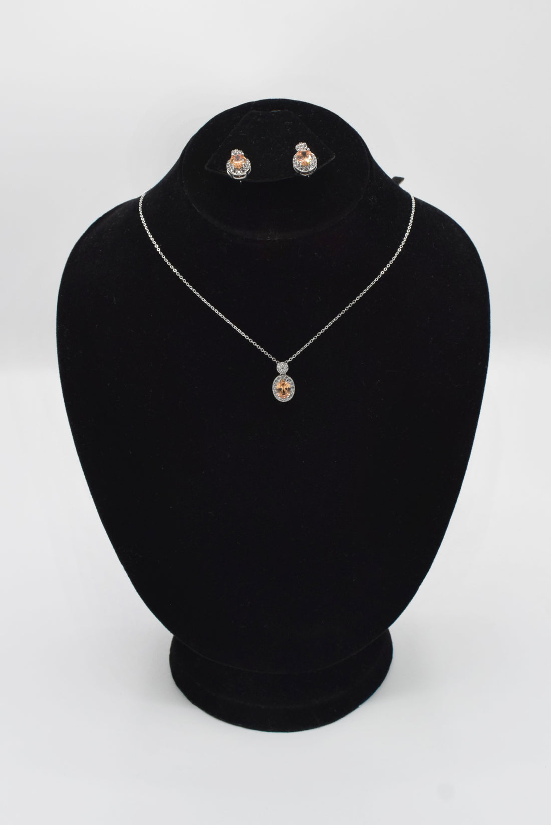 NECKLACE SET ZZ-LER-55 AAA CUBIC ZIRCONIA YELLOW