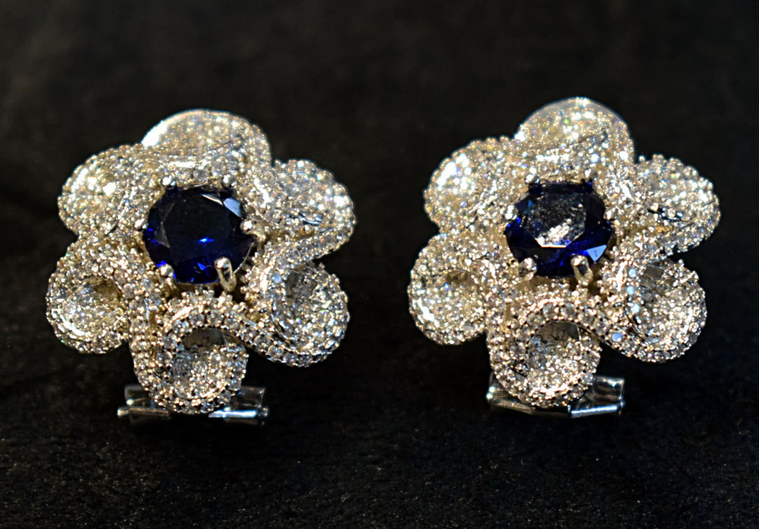 Picture of ZZ-ER-74 EARINGS BLUE - Chenone Official - Online Shopping