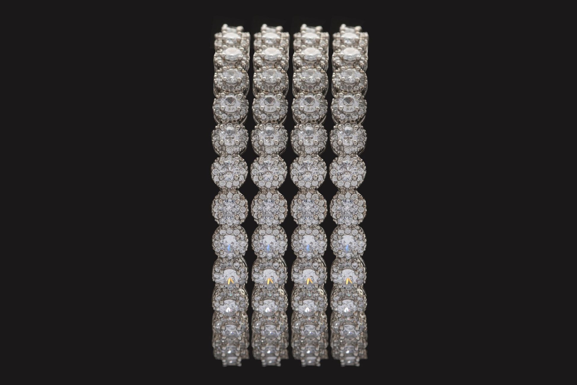 Picture of SET OF 2 BANGLES ZZ-B-11 AAA CUBIC ZIRCONIA - Chenone Official - Online Shopping