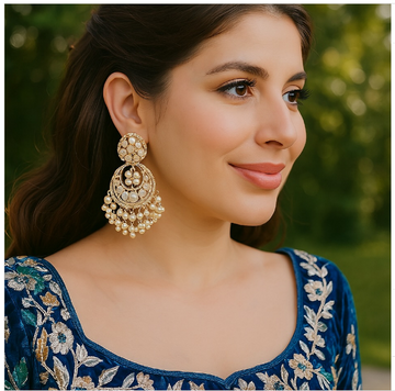 EARING ZZ-ER-147 POLKI SET