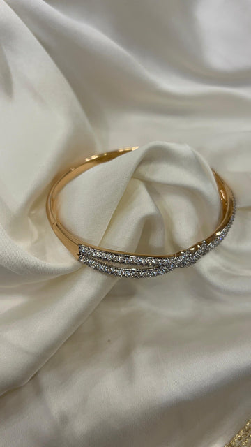 BRACELET ZZ-BR-58 GOLDEN AAA CUBIC ZIRCONIA