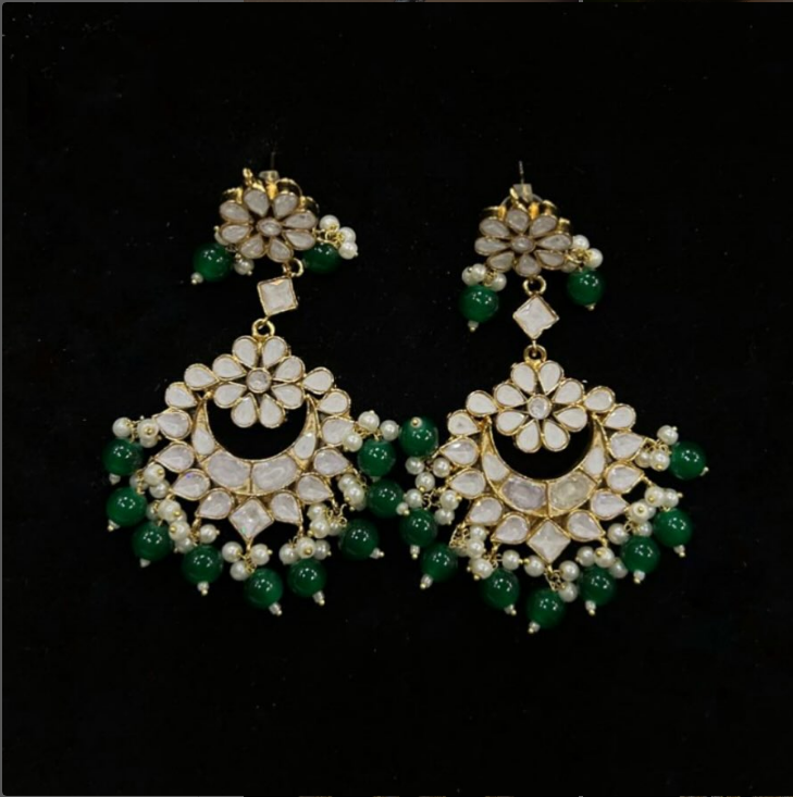 EARING ZZ-ER-157 POLKI SET