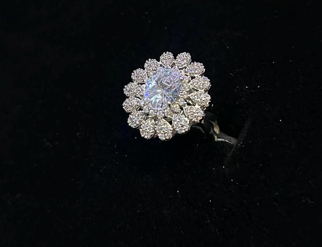 RING AAA CUBIC ZIRCONIA ZZ-R-93 ADJUSTABLE