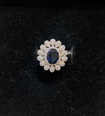 RING AAA CUBIC ZIRCONIA ZZ-R-93 ADJUSTABLE