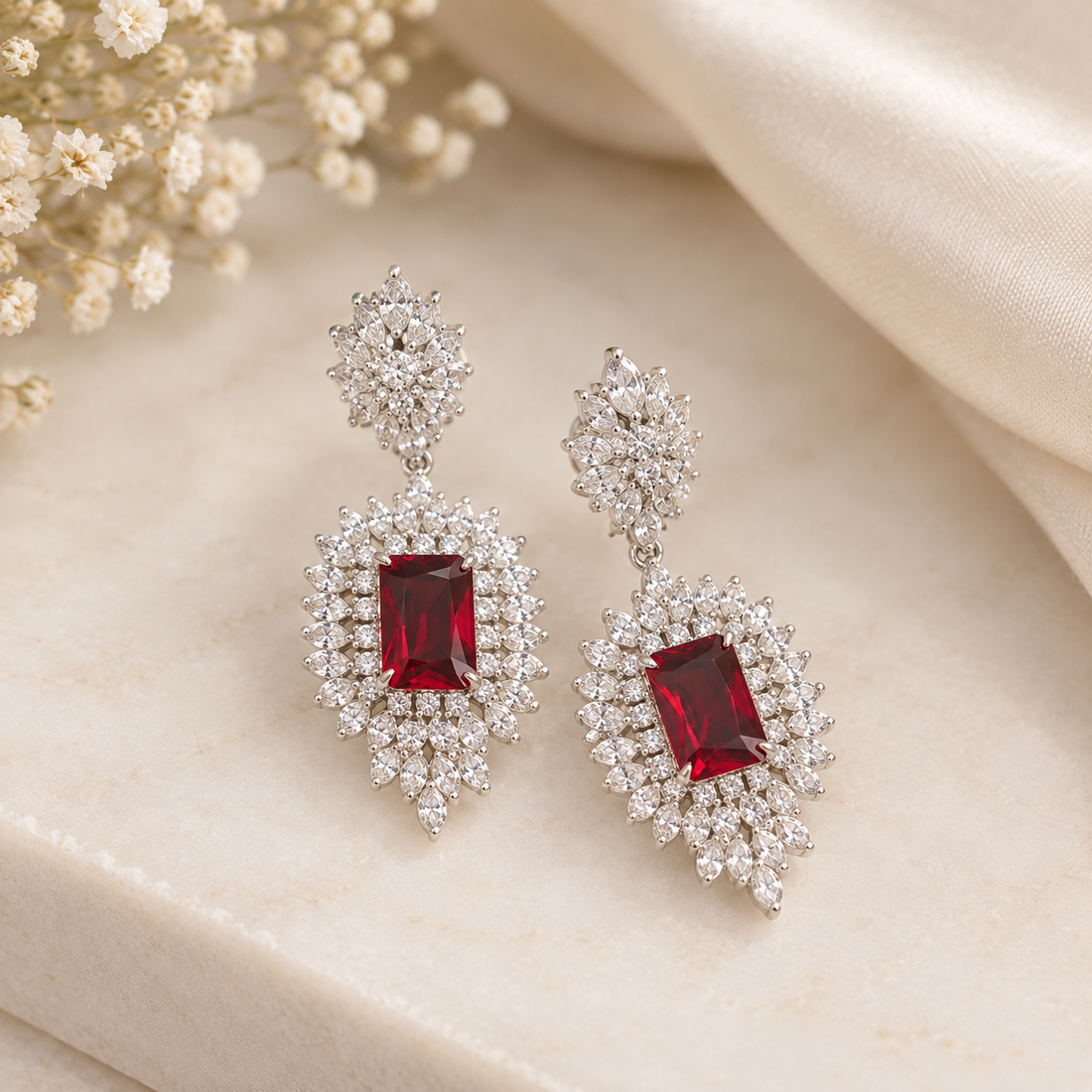 EARING ZZ-ER-131 RED