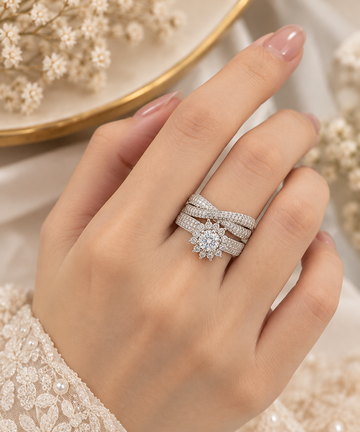 SET OF RING ZZ-R-06 AAA CUBIC ZIRCONIA