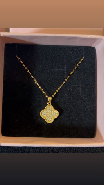 NECKLACE SET ZZ-N-41 VAN CLEEF SILVER