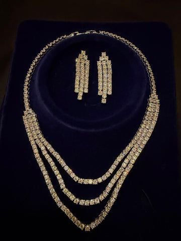 NECKLACE SET ZZ-LER-79 AAA CUBIC ZIRCONIA