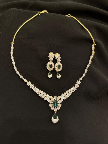 NECKLACE SET ZZ-LER-72 GREEN