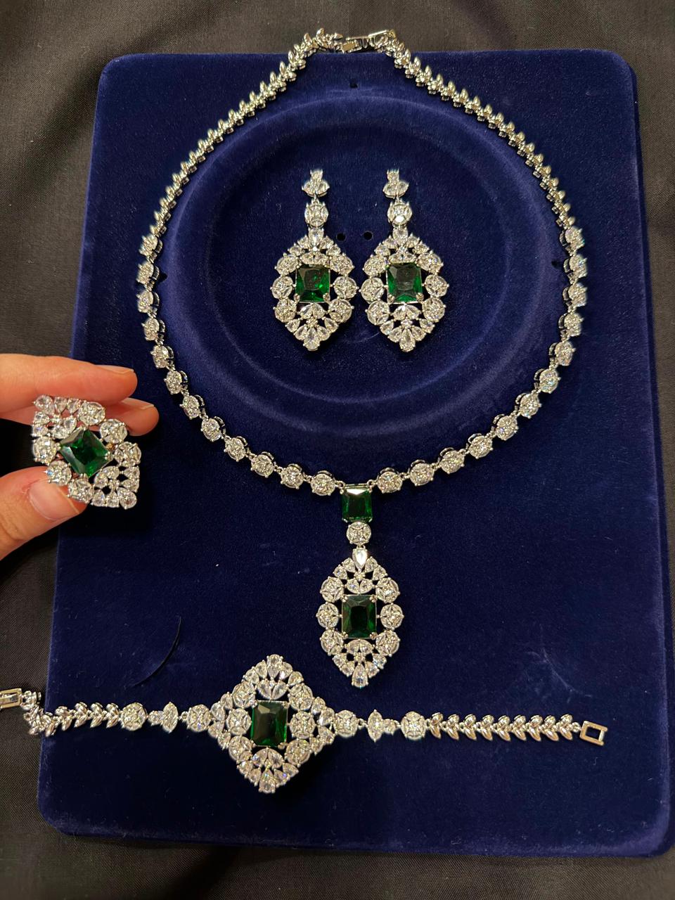 NECKLACE SET ZZ-LER-17 AAA CUBIC ZIRCONIA