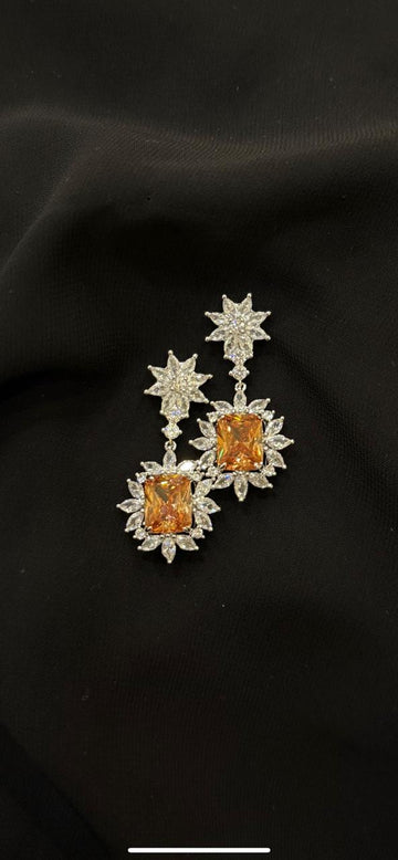 EARING ZZ-ER-188 ORANGE /PURPLE STD