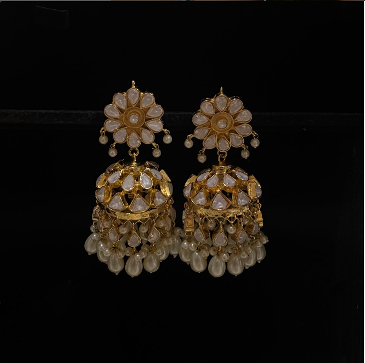 EARING ZZ-ER-149 POLKI SET