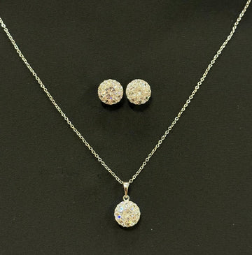 NECKLACE SET ZZ-LER-23 SILVER